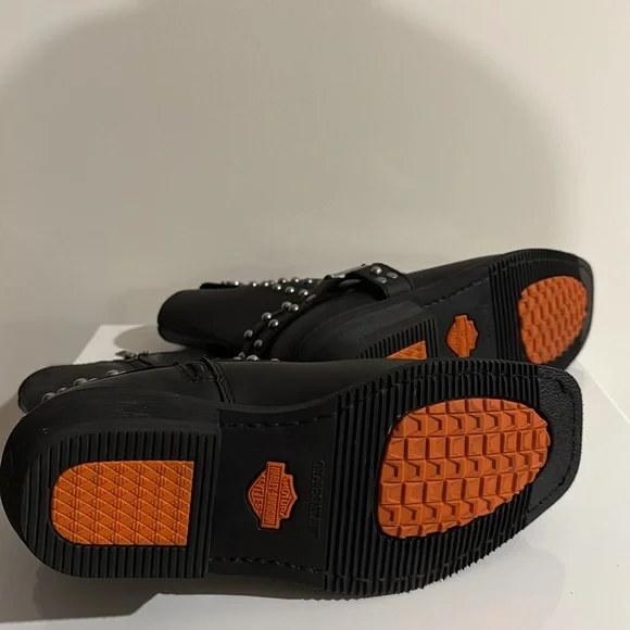 Harley-Davidson Women’s Linnea Leather Motorcycle Boots Black Size 9.5 NWOB - Picture 9 of 10